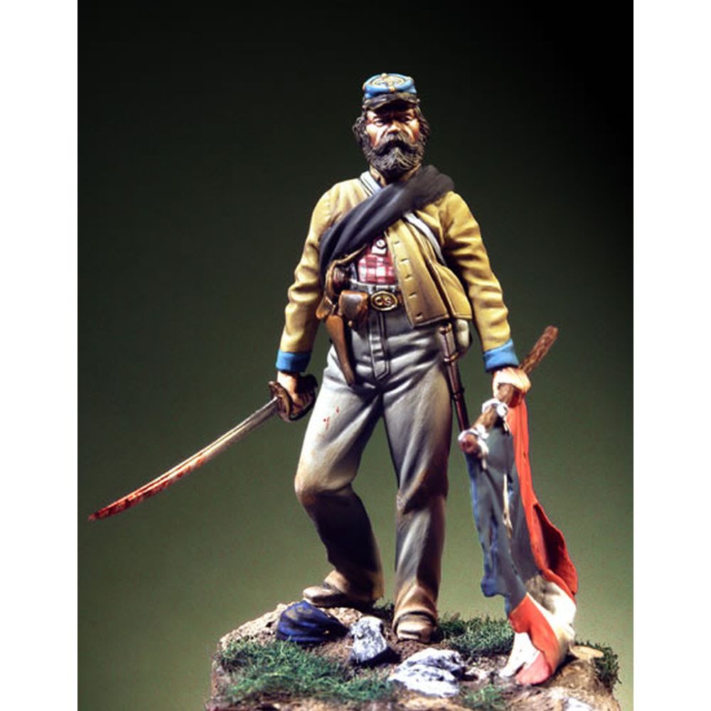 PREORDER Pegaso Models - Second Lieutenant with Flag 54mm on foot CLASSICS