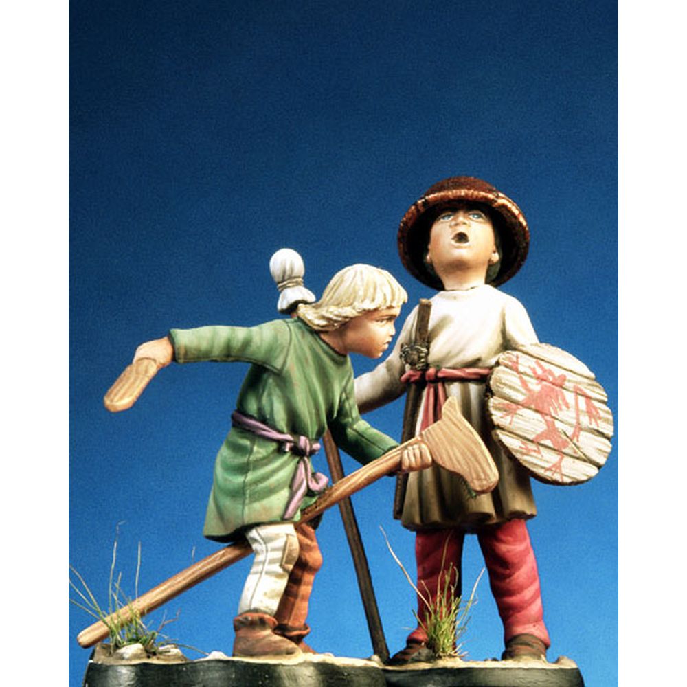 PREORDER Pegaso Models - Medioeval Children 2 54mm on foot CLASSICS