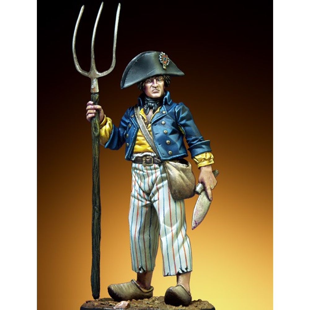 PREORDER Pegaso Models - French Revolutionary Sans Coulotte 54mm on foot CLASSICS