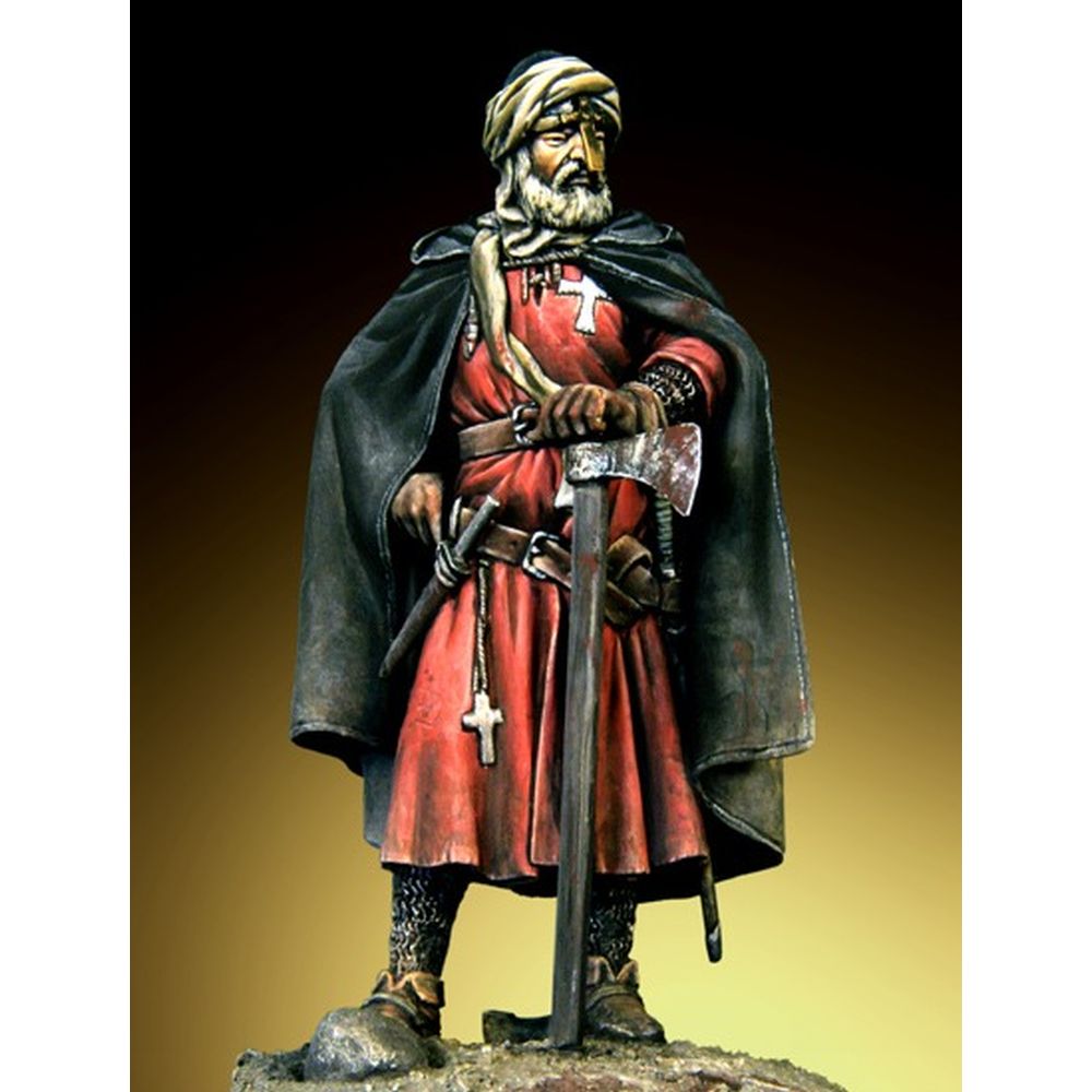 PREORDER Pegaso Models - Crusader Knight in Holy Land 54mm on foot CLASSICS