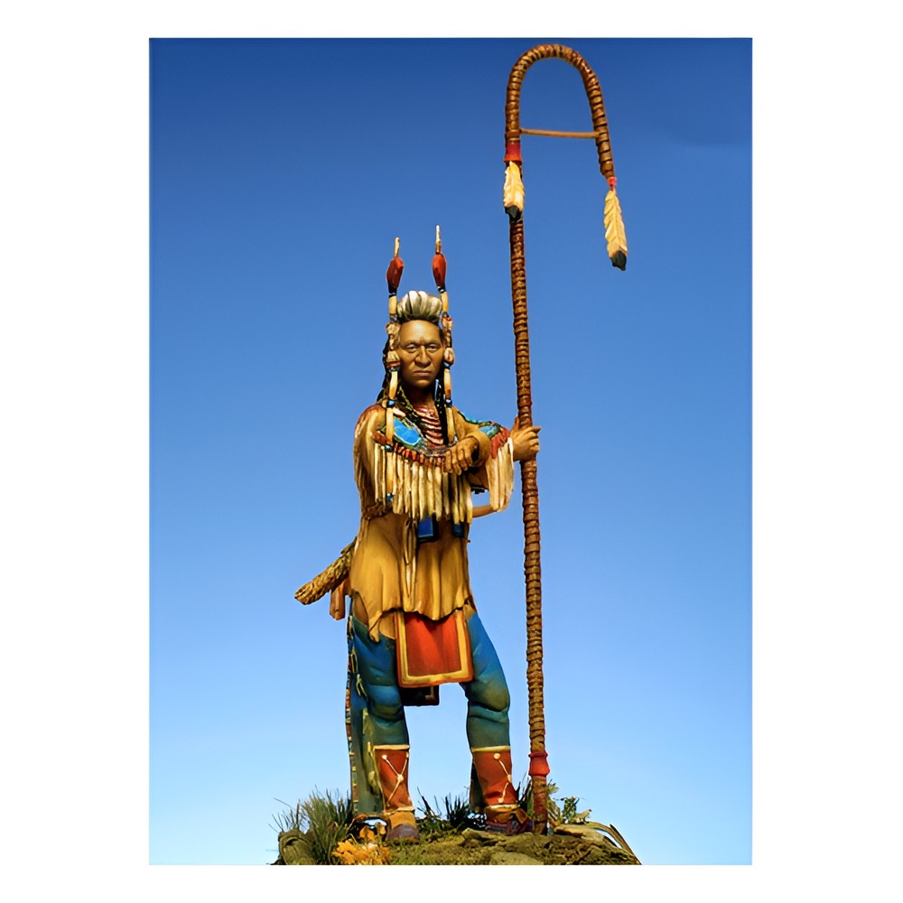 PREORDER Pegaso Models - Absarokee Warrior 54mm on foot CLASSICS