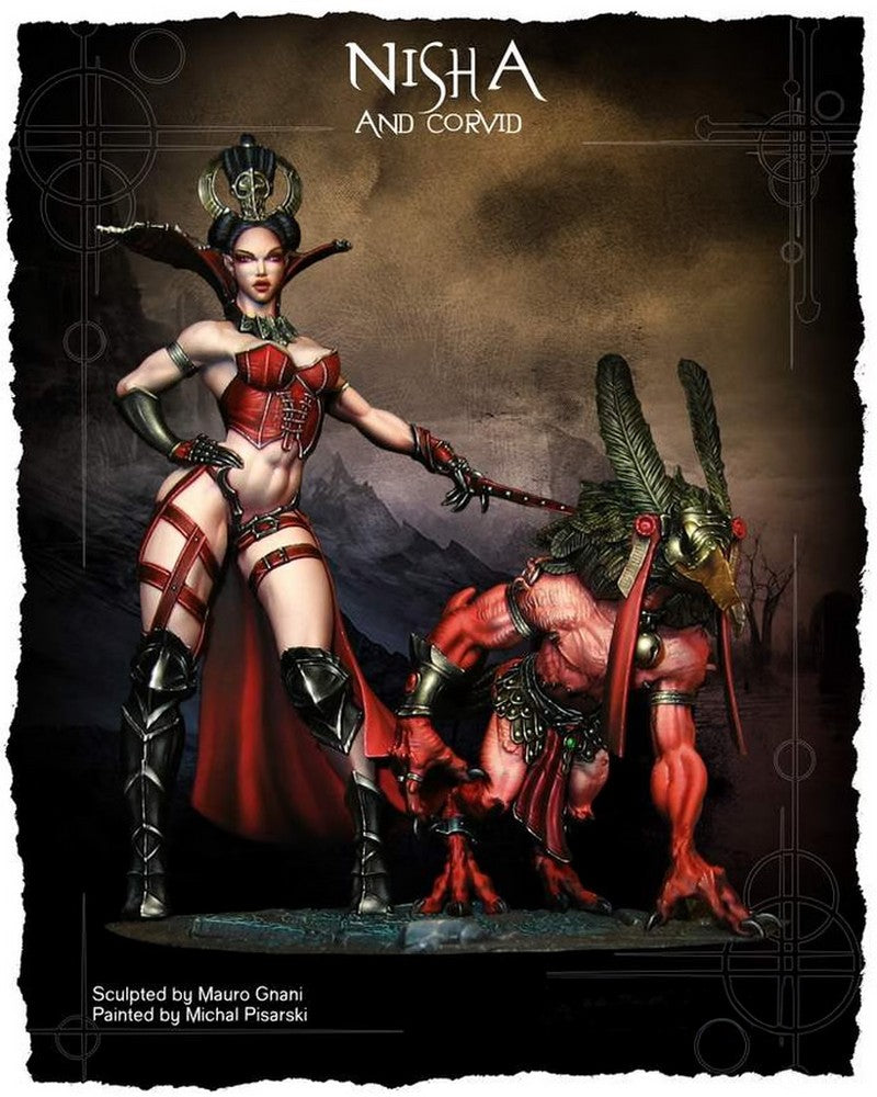 PREORDER Kimera Models - Pulvis Series - Nisha and Corvid SINGLE ORDER 38mm
