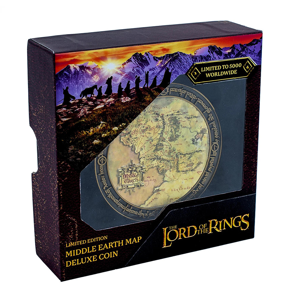 PREORDER Lord of the Rings: Middle Earth Map Deluxe Coin