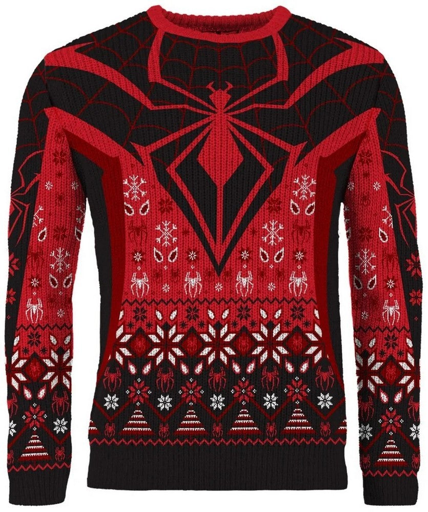 PREORDER Spider Man Miles Morales Christmas Jumper (Size L)