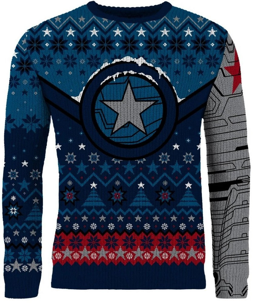 PREORDER Marvel Winter Soldier Christmas Jumper (Size L)