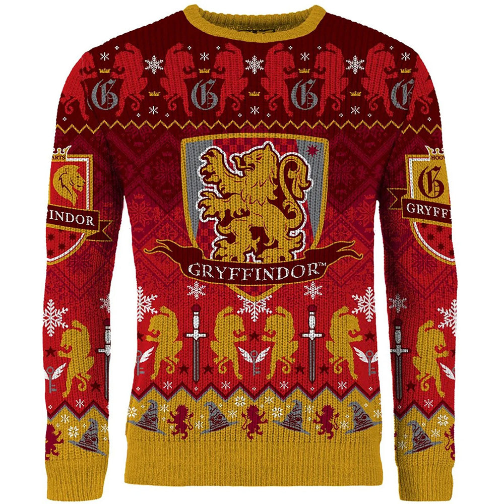 PREORDER Gryffindor House Crest Christmas Jumper (Size L)
