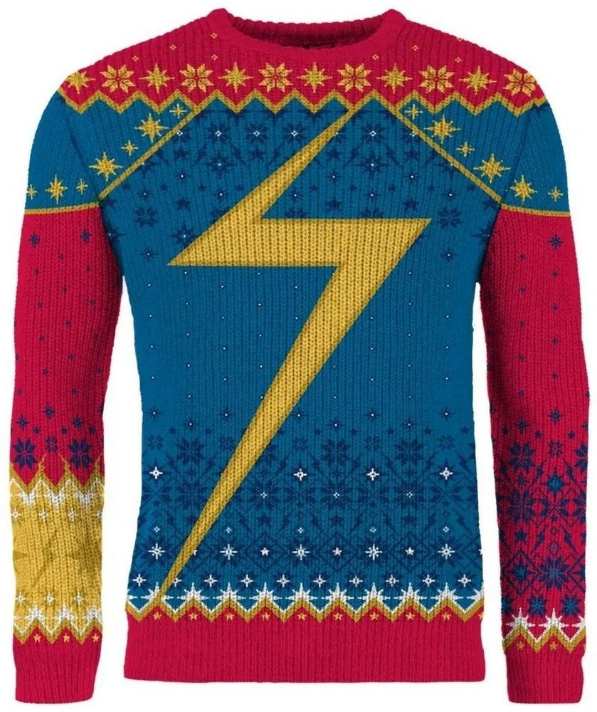 PREORDER Ms Marvel Christmas Jumper (Size L)