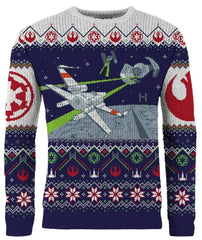 PREORDER Star Wars X-Wing v TIE Fighter Christmas Jumper (Size XL)