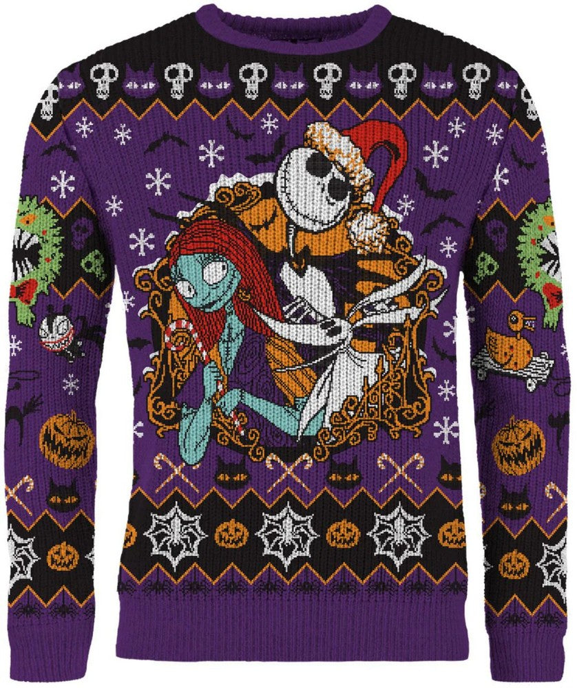 PREORDER Nightmare Before Christmas: Jack and Sally Christmas Jumper (Size: M)