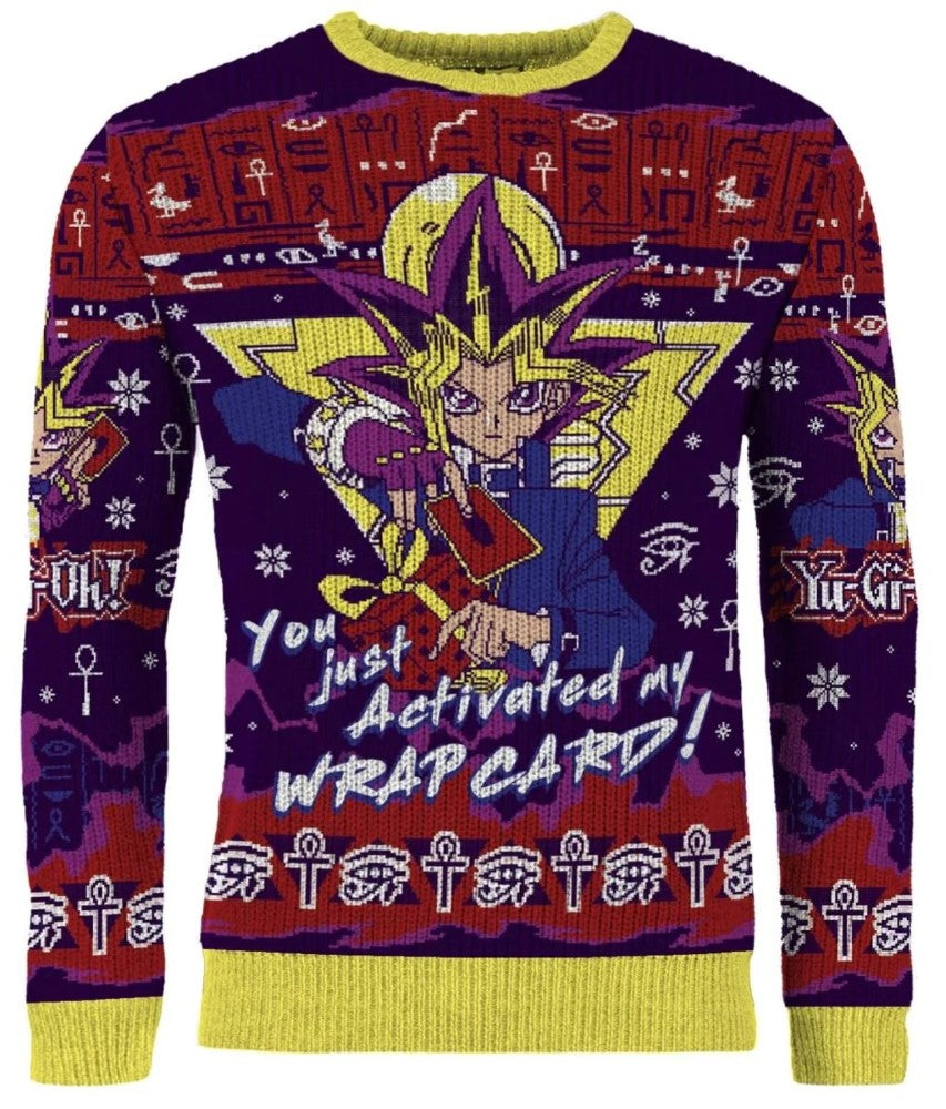 PREORDER Yu-gi-Oh: You Just Activated My Wrap Card Christmas Jumper (Size: XXL)