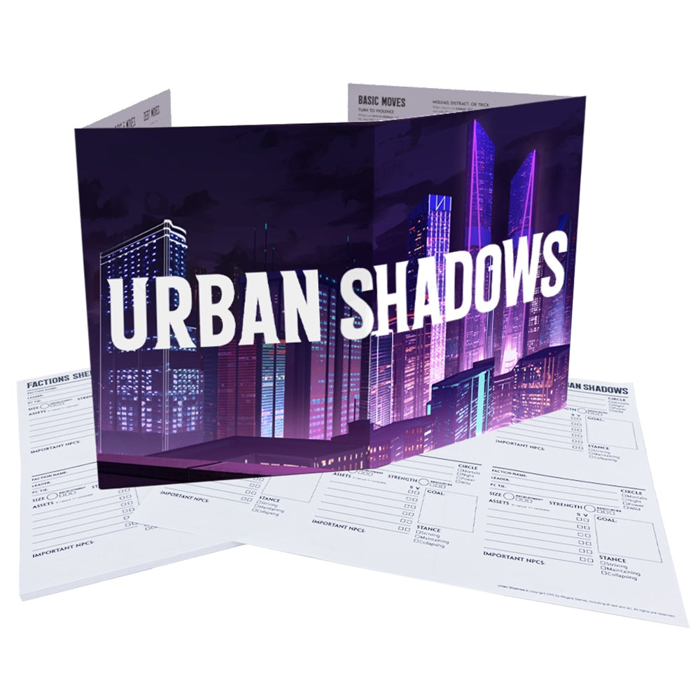 PREORDER Urban Shadows RPG - GM Accessory Pack