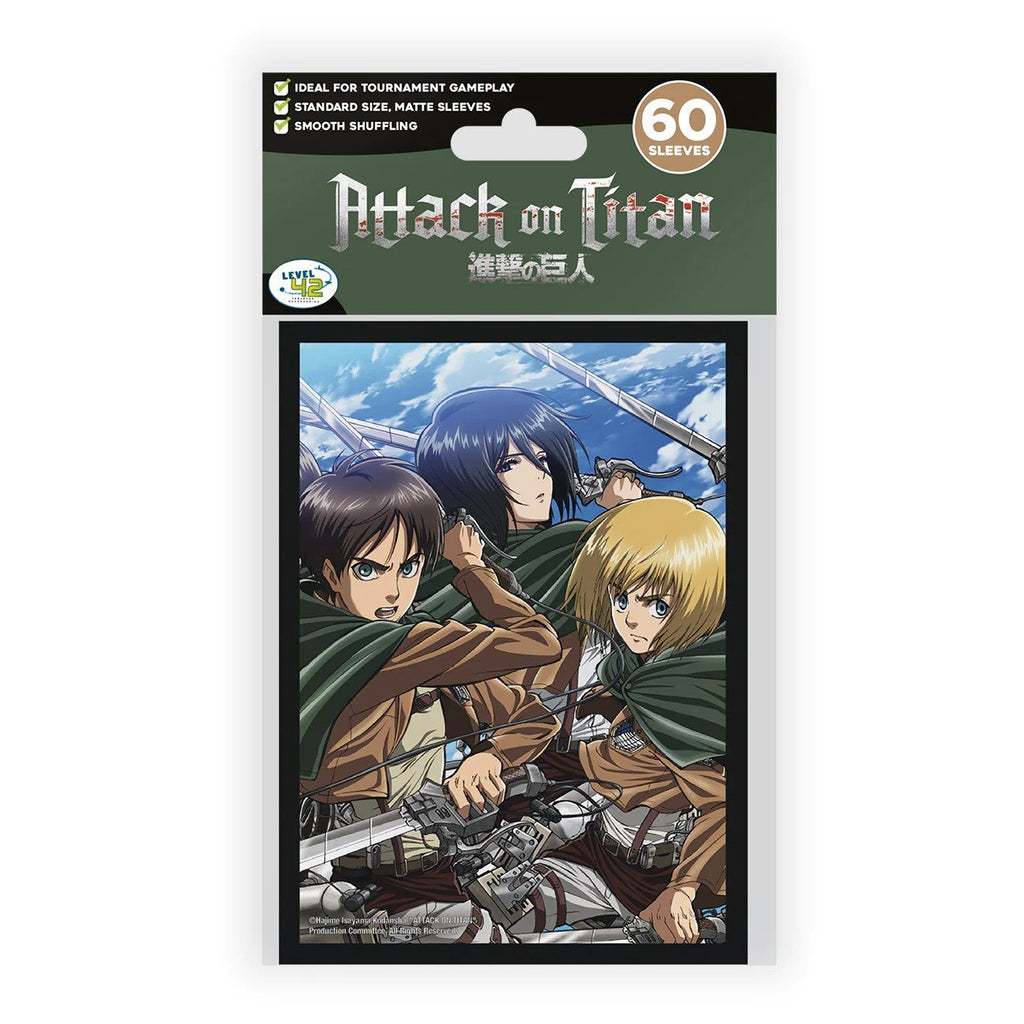 PREORDER Player's Choice - Licensed Attack on Titan Yu-Gi-Oh sized Sleeves Battle Trio (62x89mm)