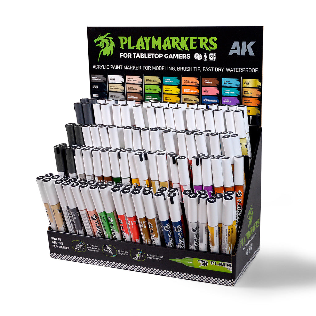 PREORDER AK Interactive - Playmarkers - Cardboard Display Playmarkers
