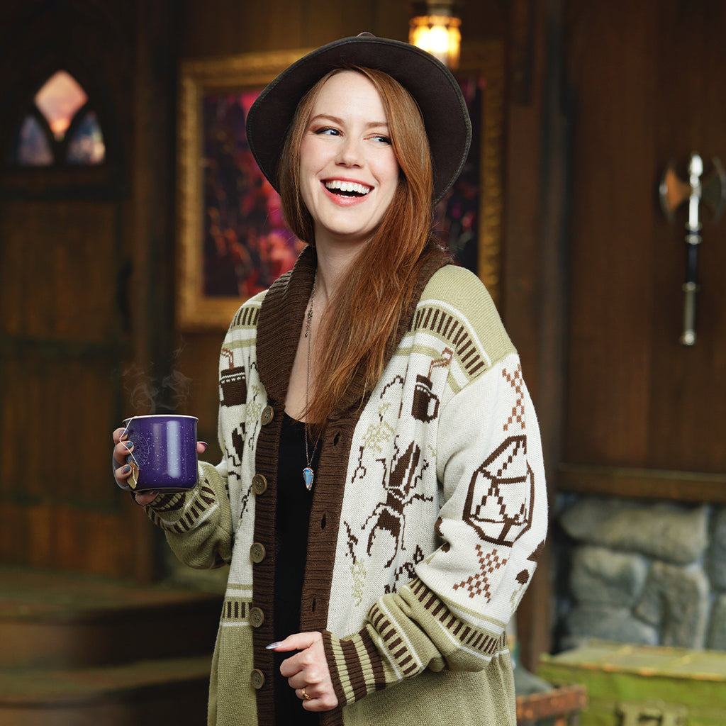 PREORDER Darrington Press - Beauty of Exandria: The Wildes - Caduceus Clay Cardigan Sweater - 6XL