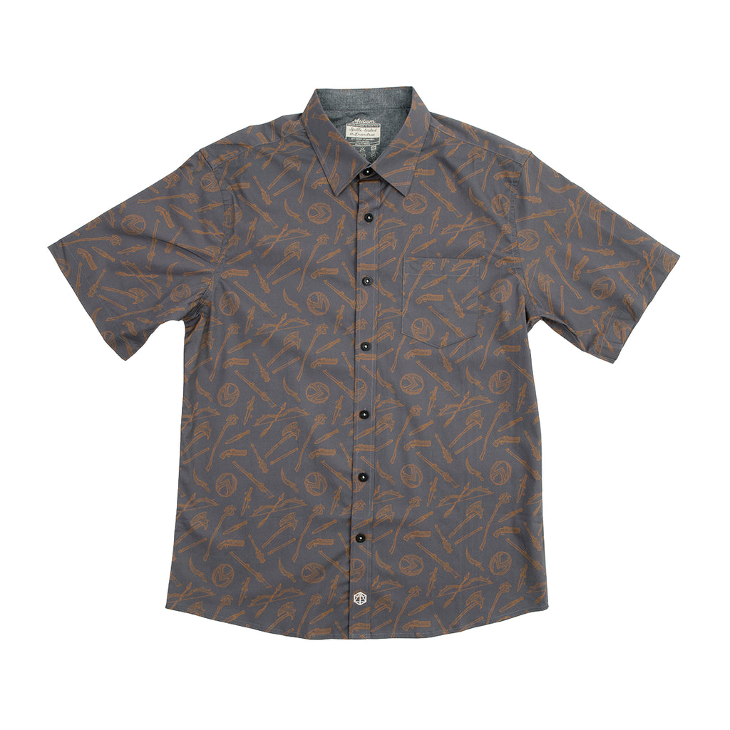 PREORDER Darrington Press - Vox Machina Weapons Button Down Short Sleeve Shirt