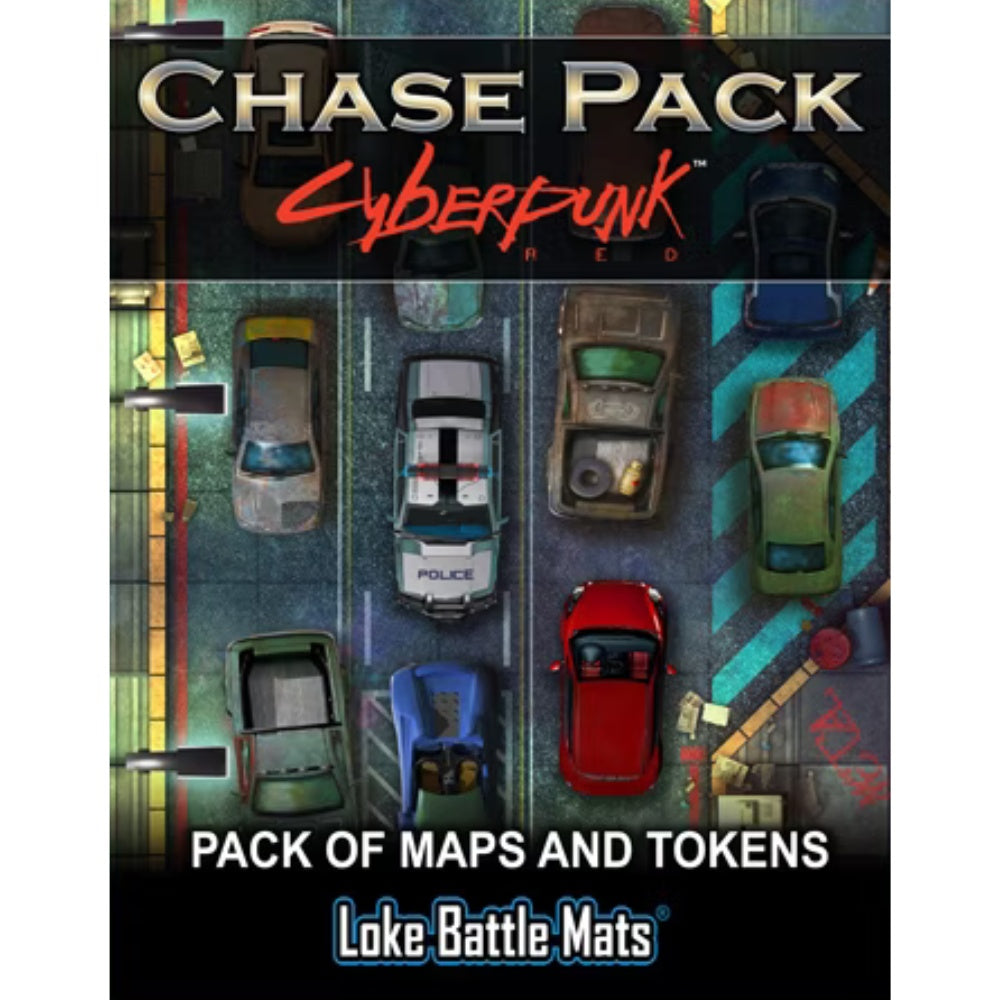 PREORDER Cyberpunk Chase Pack Maps Tokens CyberpunkRED