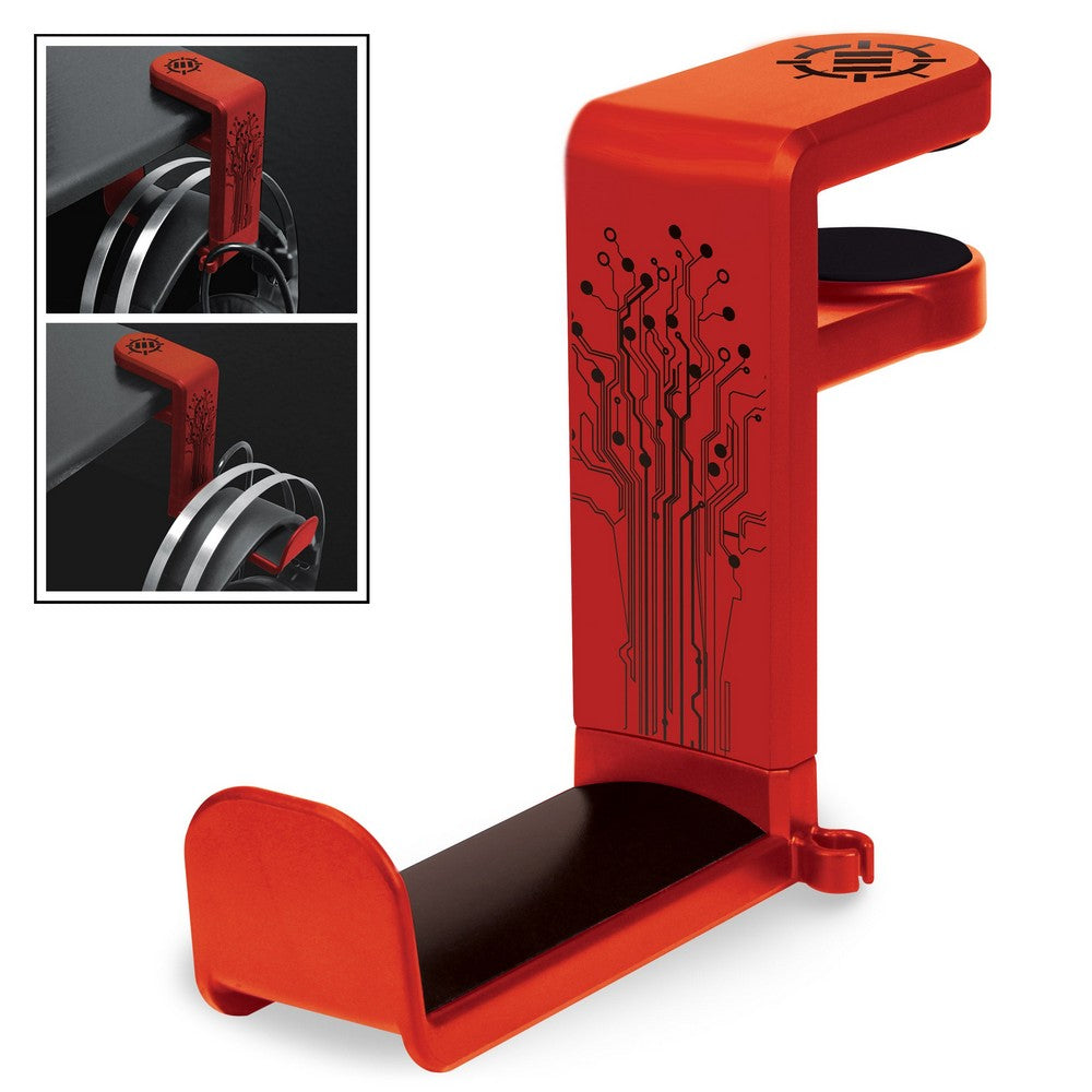PREORDER Enhance Headphone Mount - Desk Gaming Headset Holder with Clamp On Under Desk Design & Cable Clip