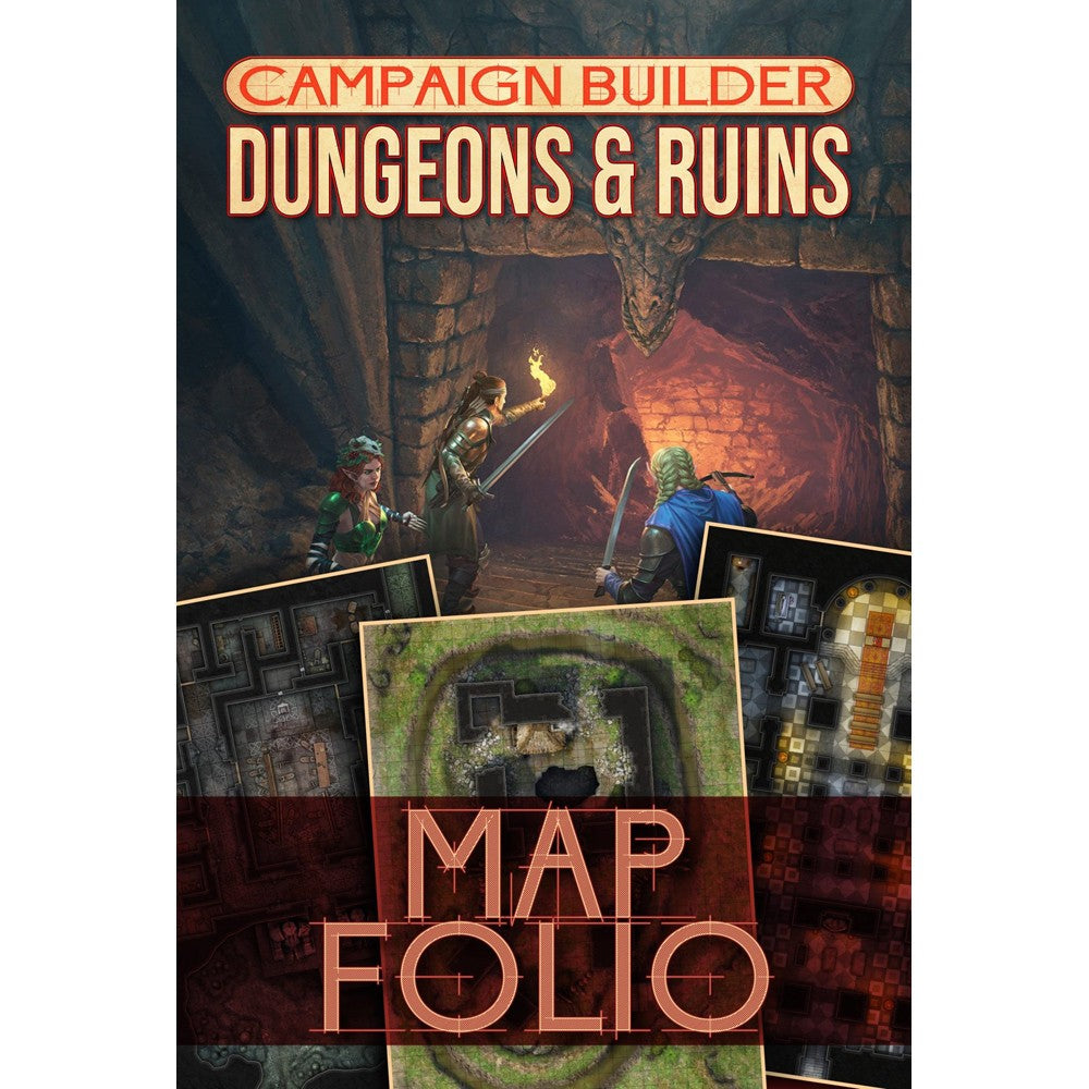 PREORDER Kobold Press - Campaign Builder: Dungeons and Ruins Map Folio