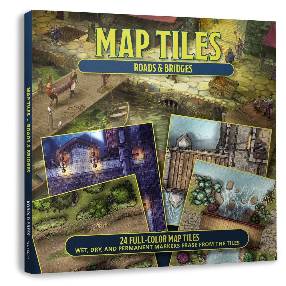 PREORDER Kobold Press - Map Tiles: Roads & Bridges