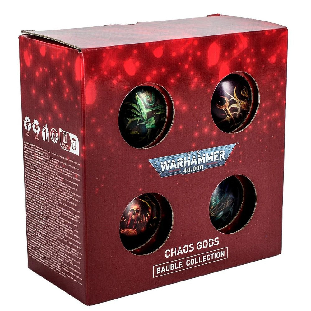 PREORDER Warhammer 40000 Baubles - 4 pack New chaos gods symbols