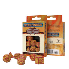 PREORDER Q Workshop: Starfinder Dawn of Flame Dice Set