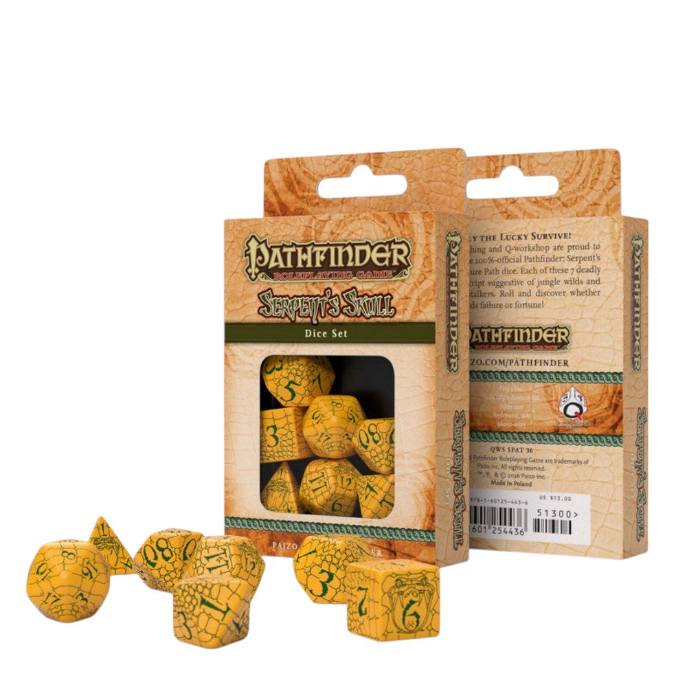 PREORDER Q Workshop: Pathfinder Serpents Skull 7-Dice set