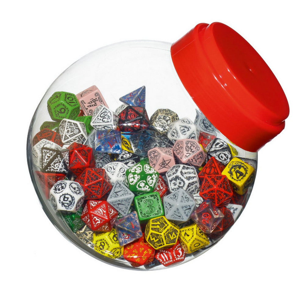 PREORDER Q Workshop: Jar of 150 dice D4 D6 D8 D10 D12 D20