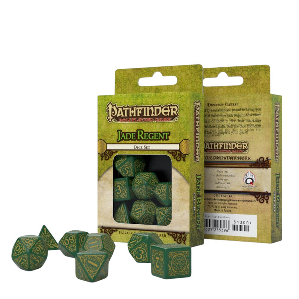 PREORDER Q Workshop: Pathfinder Jade Regent Dice Set