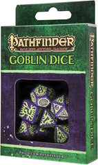 PREORDER Q Workshop: Pathfinder Goblin Purple & green Dice Set