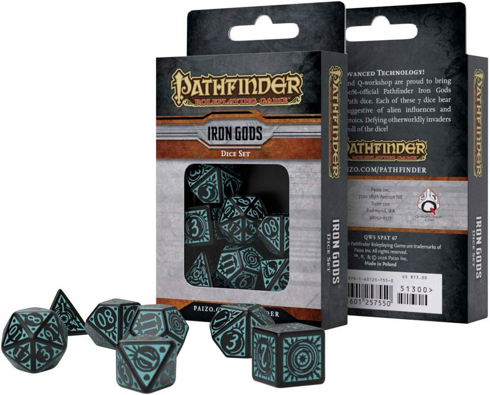PREORDER Q Workshop: Pathfinder Iron Gods Dice Set
