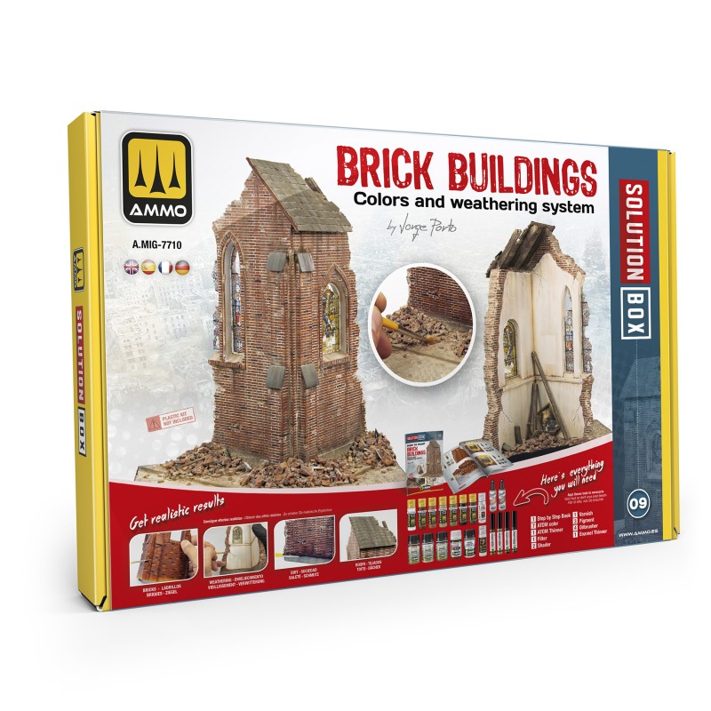 PREORDER Ammo by MIG - SOLUTION BOX 09 - Brick Buildings