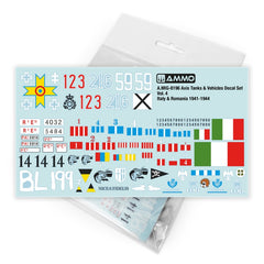 PREORDER Ammo by MIG - Axis Tanks & Vehicles Decal Set Vol. 4