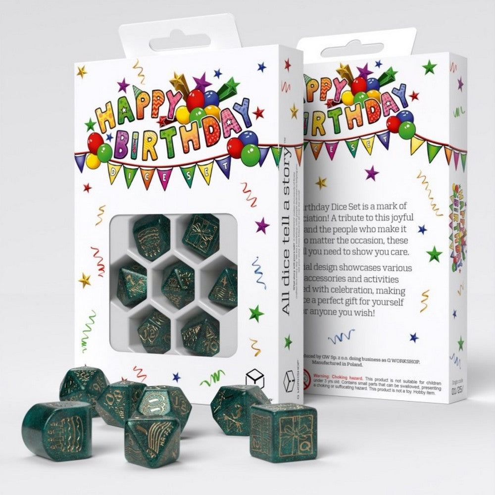 Q Workshop - Happy Birthday - Balloons Dice Set 7