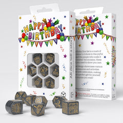 Q Workshop - Happy Birthday - Confetti Dice Set 7