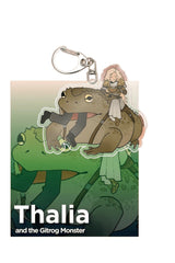 Gatherers Tavern - Keychain - Thalia And The Gitrog Monster