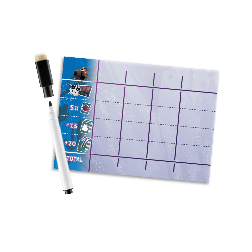 PREORDER Draco Studios: Cosmic Cow Collectors Dry-Erase Scoreboard