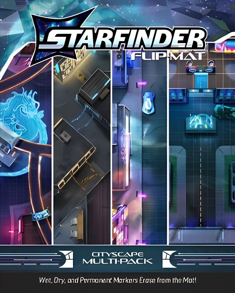 PREORDER Starfinder Second Edition: Starfinder Flip-Mat: CityScape Multi-Pack