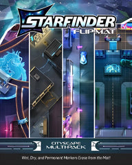 PREORDER Starfinder Second Edition: Starfinder Flip-Mat: CityScape Multi-Pack