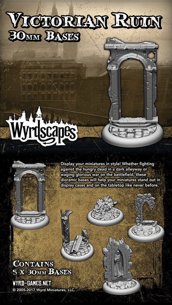PREORDER Wyrd Games: Wyrdscapes: Bases: Wyrdscapes Victorian 30MM