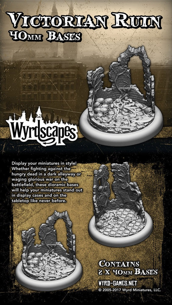 PREORDER Wyrd Games: Wyrdscapes: Bases: Wyrdscapes Victorian 40mm