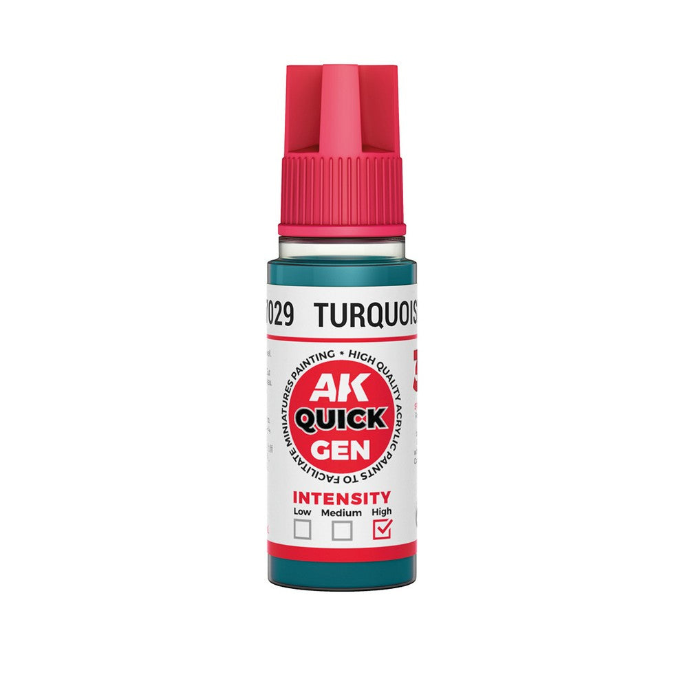 PREORDER AK Interactive - Quick Gen - Turquoise Blue 18 ml