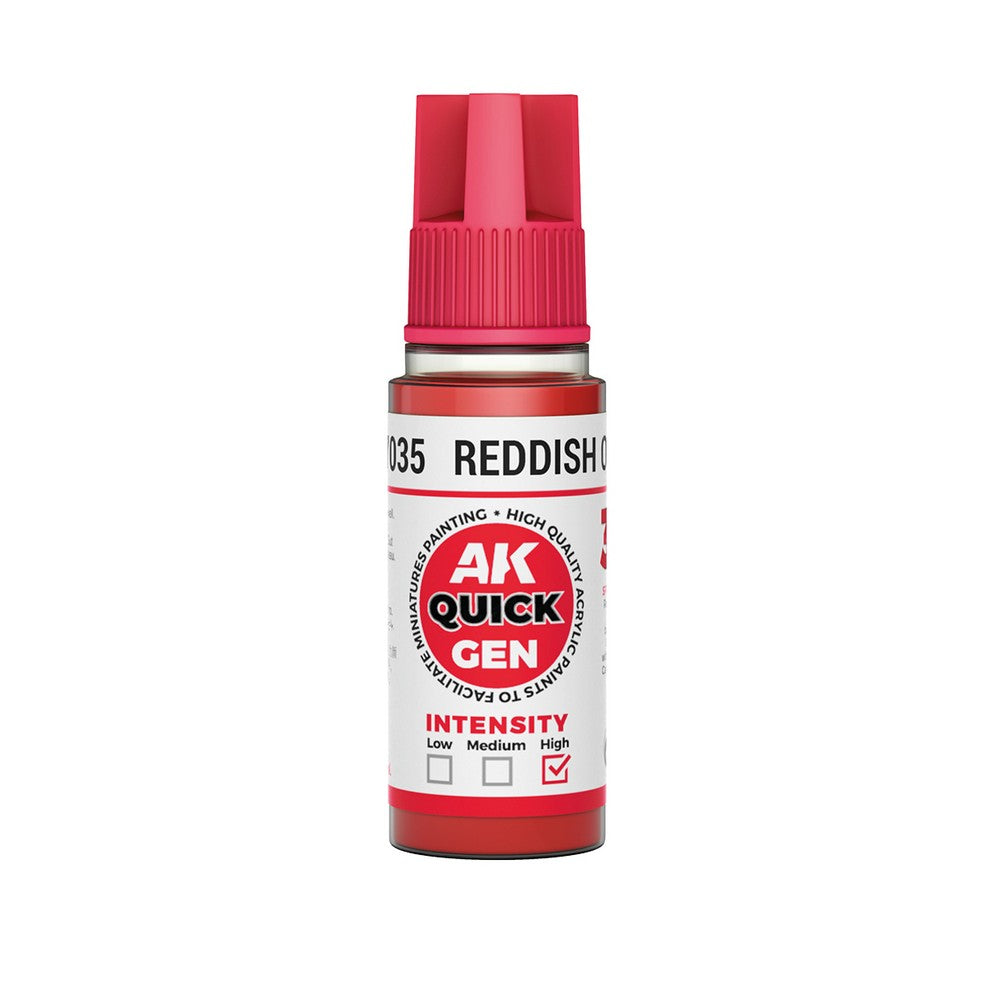 PREORDER AK Interactive - Quick Gen - Reddish Orange 18 ml