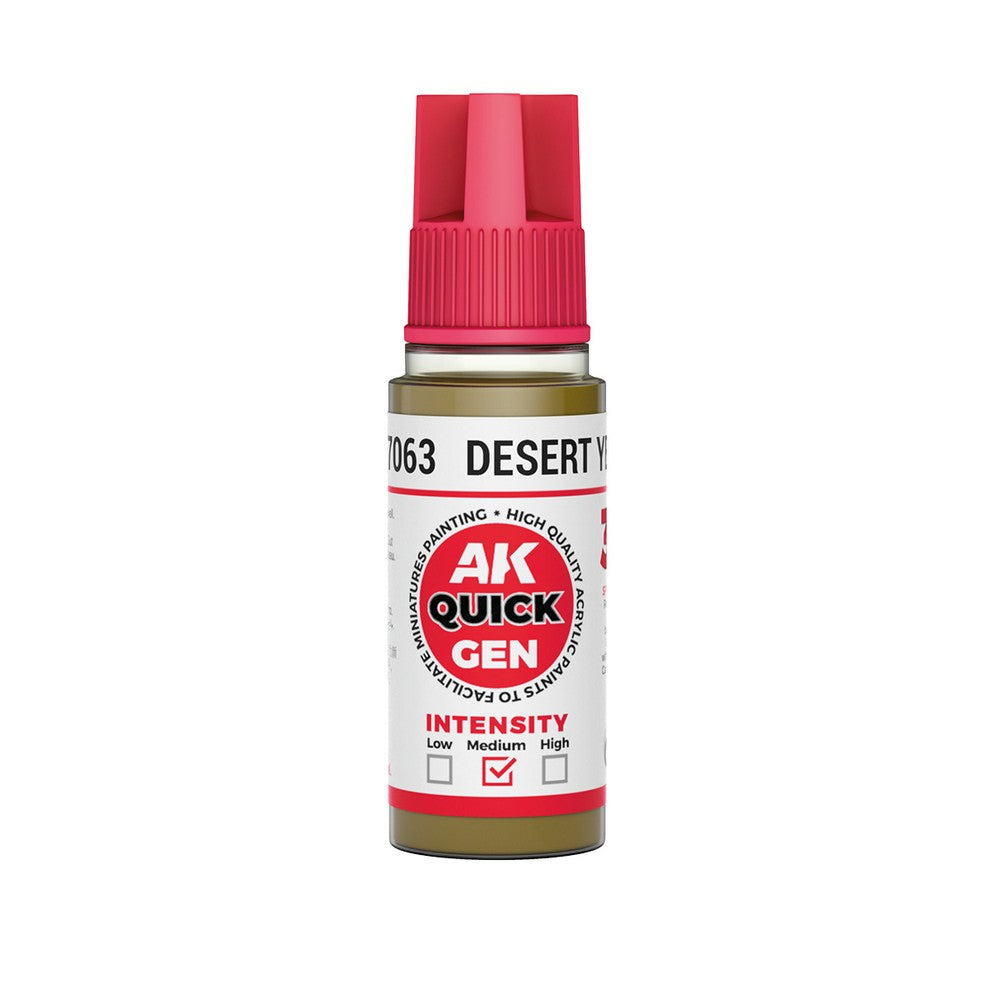 PREORDER AK Interactive - Quick Gen - Desert Yellow 18 ml