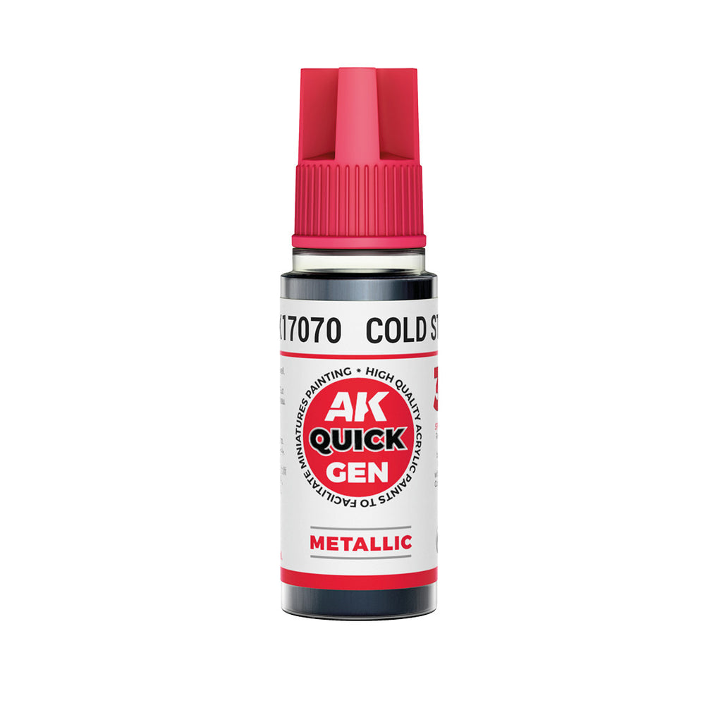 PREORDER AK Interactive - Quick Gen - Cold Steel 18 ml