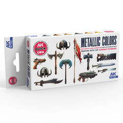 PREORDER AK Interactive - Quick Gen - Metallics Set