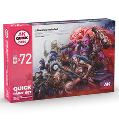 PREORDER AK Interactive - Quick Gen - Quick Paint Set 72 Quick Gen Colors