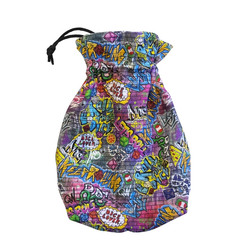 Q Workshop - Full Art - Grafitti - Dice Pouch