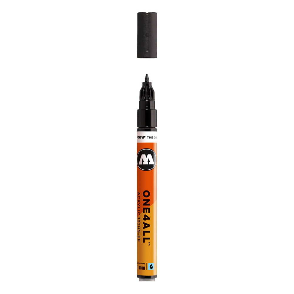 PREORDER Molotow - Markers - One4All - 127HS-EF - #180 Signal Black 1mm