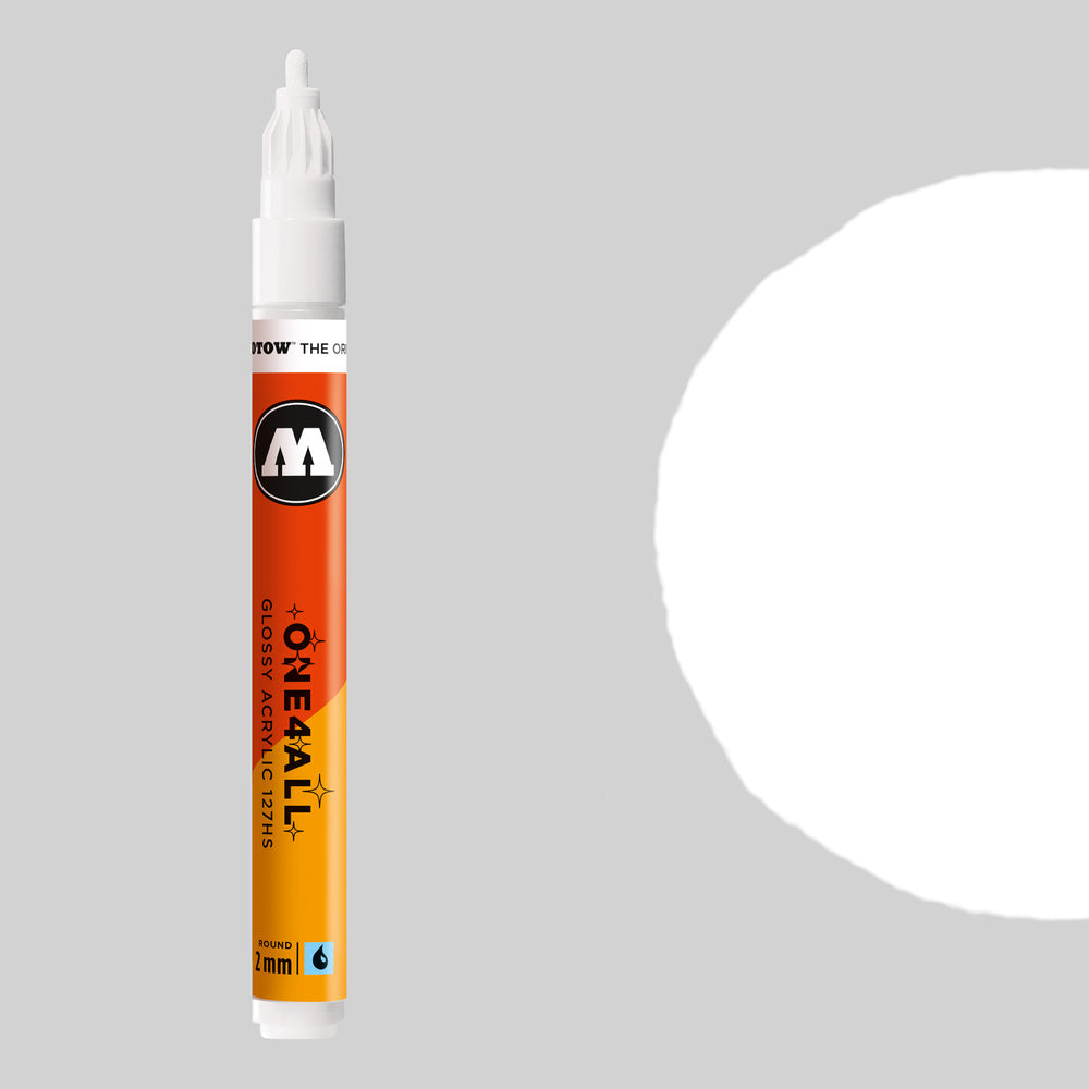 PREORDER Molotow - Markers - One4All - 127HS - #251 White Glossy 2mm