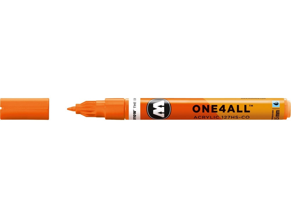 PREORDER Molotow - Markers - One4All - 127HS-CO - #218 Neon Orange Fluorescent 1.5mm